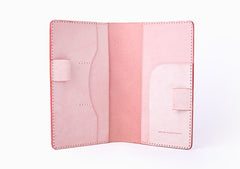 Handmade Leather Cute Womens Passport Wallet Long Travel Wallet for Women