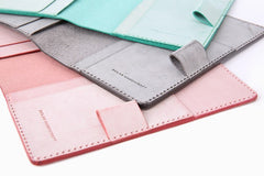 Handmade Leather Cute Womens Passport Wallet Long Travel Wallet for Women