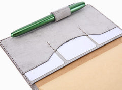 Handmade Leather Cute Womens Passport Wallet Long Travel Wallet for Women