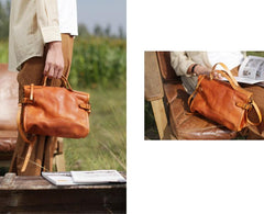 Handmade Blue Leather Handbags Purses - Annie Jewel
