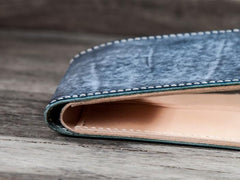 Handmade Leather Men Small Wallet Bifold Vintage billfold Wallet for Men