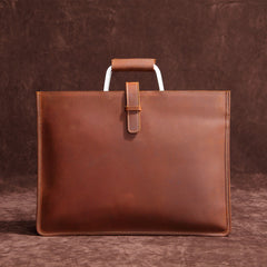 Handmade Leather Men Vintage Briefcase Handbag Laptop Bag For Men