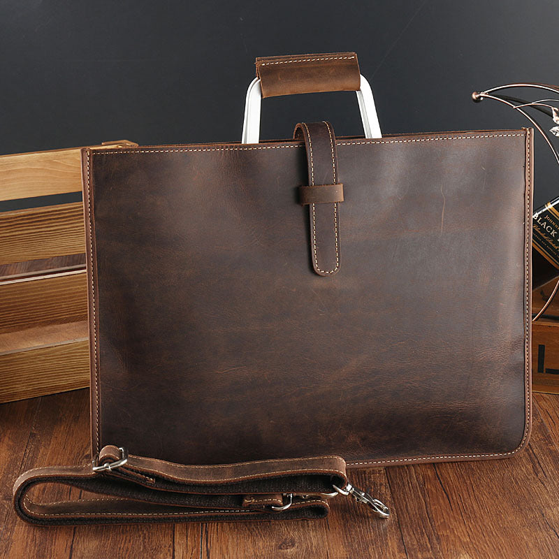 Custom leather shop laptop case