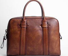 Handmade Leather Mens Briefcases Work Bag Laptop Bag Business Bag for Men