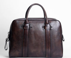 Handmade Leather Mens Briefcases Work Bag Laptop Bag Business Bag for Men