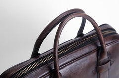 Handmade Leather Mens Briefcases Work Bag Laptop Bag Business Bag for Men