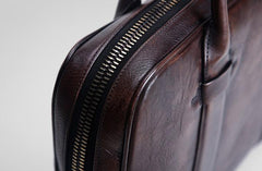 Handmade Leather Mens Briefcases Work Bag Laptop Bag Business Bag for Men