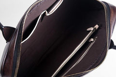 Handmade Leather Mens Briefcases Work Bag Laptop Bag Business Bag for Men