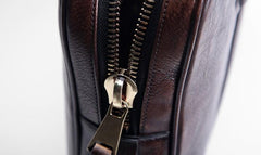Handmade Leather Mens Briefcases Work Bag Laptop Bag Business Bag for Men