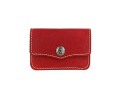 Handmade Leather Mens Change Wallet Card Wallet Front Pocket Wallets Small Wallets for Men
