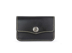 Handmade Leather Mens Change Wallet Card Wallet Front Pocket Wallets Small Wallets for Men