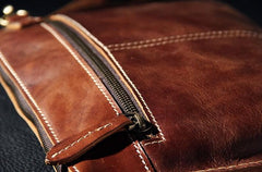 Handmade Leather Mens Brown Clutch Vintage Wristlet Wallet Clutch Wallet for Men
