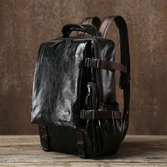 Leather Cool Mens Backpack Large Travel Backpack Hiking Backpack for Men