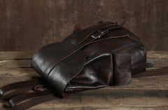 Leather Mens Cool Backpacks Large Travel Backpack Hiking Backpack for Men