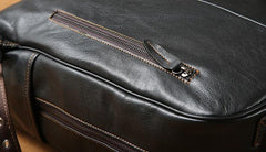 Cool Leather Mens Backpack Large Travel Backpack Hiking Bag for Men