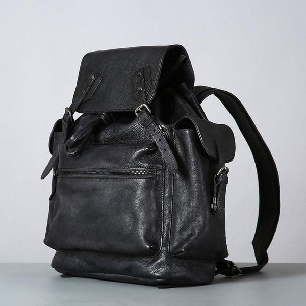 Handmade Leather Mens Cool Backpack Large Travel Backpack Hiking Backpack for Me GER10881088