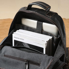 Cool Leather Mens Backpack Large Travel Backpack Hiking Bag for Men