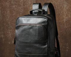 Cool Leather Mens Backpack Large Travel Backpack Hiking Bag for Men