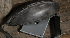 Leather Mens Cool Chest Bag Sling Bag Shoulder Sling Bag Travel Sling Bag for men