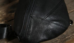 Leather Mens Cool Chest Bag Sling Bag Shoulder Sling Bag Travel Sling Bag for men