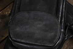 Leather Mens Cool Chest Bags Sling Bag Sling Shoulder Bag for men