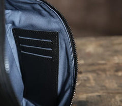 Leather Mens Cool Chest Bag Sling Bag Shoulder Sling Bag Travel Sling Bag for men
