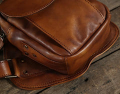 Leather Mens Cool Chest Bags Sling Bag Sling Shoulder Bag for men