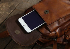 Leather Mens Cool Chest Bags Sling Bag Sling Shoulder Bag for men