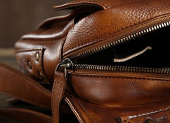 Leather Mens Cool Chest Bags Sling Bag Sling Shoulder Bag for men