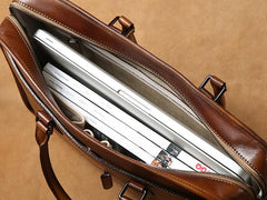 Leather Mens Cool Briefcase Shoulder Bag Work Bag Business Bag Laptop Bag for men