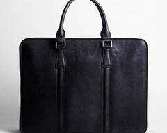 Vintage Cool Leather Mens Briefcase Work Bag Business Bags Laptop Bag for men
