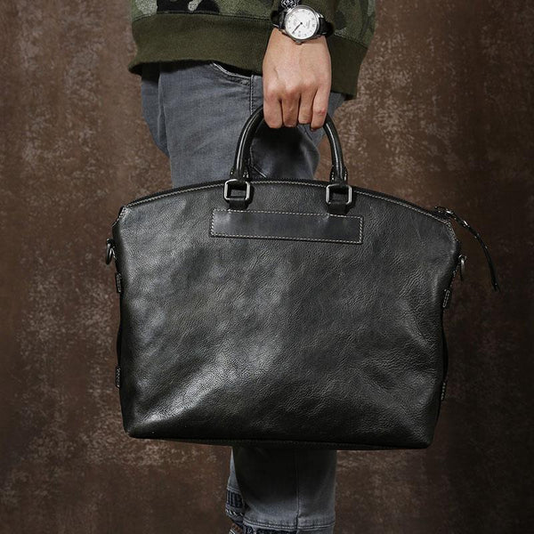 Cool Leather Mens Briefcase Work Bags Business Bag Laptop Bag for men