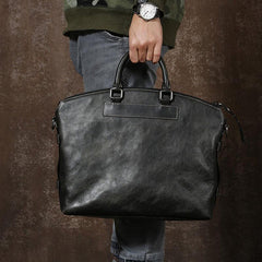 Cool Leather Mens Briefcase Work Bags Business Bag Laptop Bag for men