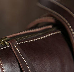Cool Leather Mens  Briefcase Work Bag Vintage Business Bags Laptop Bags for men