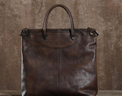 Leather Mens Cool Briefcase Work Bag Shoulder Bag Business Bag Laptop Bag for men