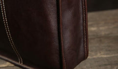 Cool Leather Mens  Briefcase Work Bag Vintage Business Bags Laptop Bags for men