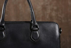 Cool Leather Mens Briefcases Work Bag Business Bags Laptop Bag for men