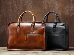 Leather Mens Cool Briefcase Shoulder Bag Work Bag Business Bag Laptop Bag for men