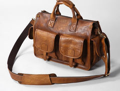 Leather Mens Cool Messenger Bag Travel Bag Business Bag Laptop Bag for men