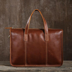 Cool Leather Mens  Briefcase Work Bag Vintage Business Bags Laptop Bags for men