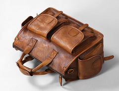 Leather Mens Cool Messenger Bag Travel Bag Business Bag Laptop Bag for men