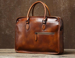 Leather Mens Cool Briefcase Shoulder Bag Work Bag Business Bag Laptop Bag for men