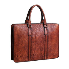 Vintage Cool Leather Mens Briefcase Work Bag Business Bags Laptop Bag for men