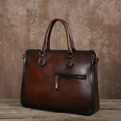 Cool Leather Mens Briefcases Work Bag Business Bags Laptop Bag for men