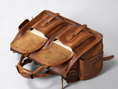 Leather Mens Cool Messenger Bag Travel Bag Business Bag Laptop Bag for men