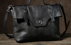 Vintage Leather Mens Cool Messenger Bag Work Bag Business Bag Laptop Bag for men