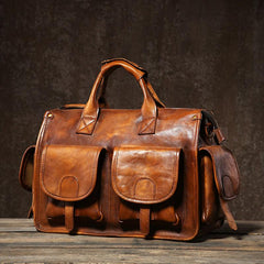 Leather Mens Cool Messenger Bag Travel Bag Business Bag Laptop Bag for men