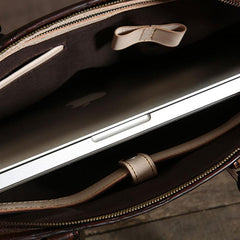 Cool Leather Mens Briefcases Work Bag Business Bags Laptop Bag for men