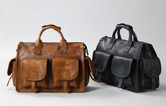 Leather Mens Cool Messenger Bag Travel Bag Business Bag Laptop Bag for men