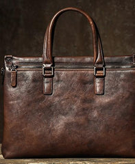 Leather Mens Cool Briefcase Work Bag Business Bag Laptop Bag for men